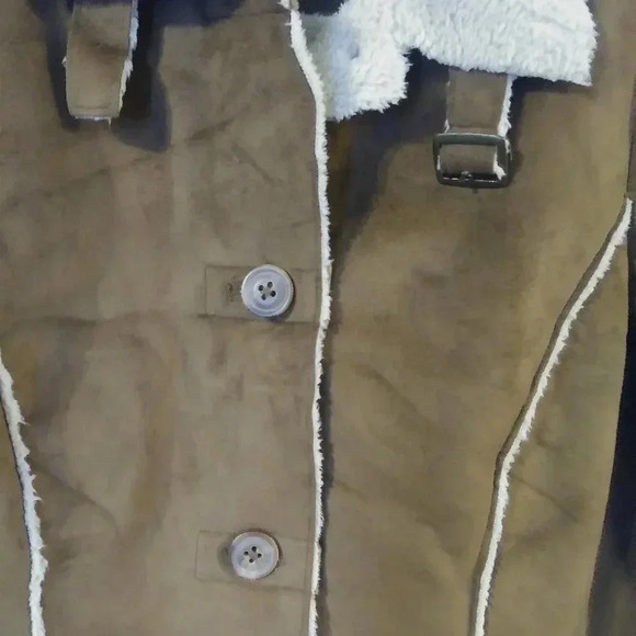 Old Navy Brown Faux Suede Coat - Picture 5 of 7